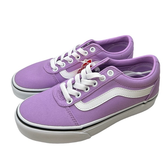 BNIB Vans Ward Canvas Lavender Sneaker Women’s Size 6 - Picture 1 of 8